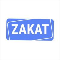 Zakat Explained Blue Vector Callout Banner with Information on Giving to Charity During Ramadan