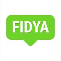 Fidya Green Vector Callout Banner with Information on Donations and Seclusion During Ramadan