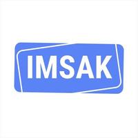 IMSAK Reminder Blue Vector Callout Banner to Help You Start Your Fast on Time