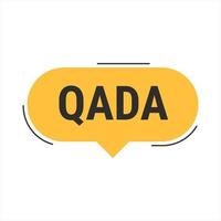 Qada Orange Vector Callout Banner with Information on Making Up Missed Fast Days