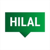 Hilal Sighting Dark Green Vector Callout Banner with Information on the Crescent Moon