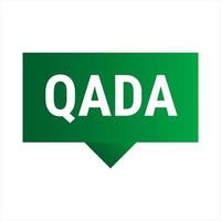 Qada Dark Green Vector Callout Banner with Information on Making Up Missed Fast Days