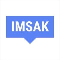 IMSAK Reminder Blue Vector Callout Banner to Help You Start Your Fast on Time