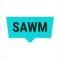 Sawm Turquoise Vector Callout Banner with Information on Fasting and Prayer in Ramadan