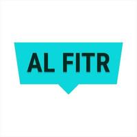 Eid Al-Fitr Countdown Turquoise Vector Callout Banner with Days Left Until Celebration