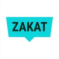 Zakat Explained Turquoise Vector Callout Banner with Information on Giving to Charity During Ramadan