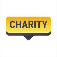 Charity and Generosity Yellow Vector Callout Banner with Reminder to Give During Ramadan