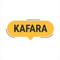 Kafara Orange Vector Callout Banner with Information on Making Up Missed Fast Days