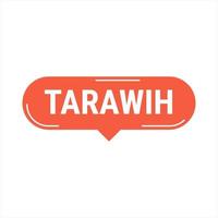 Tarawih Guide Red Vector Callout Banner with Tips for a Fulfilling Ramadan Experience