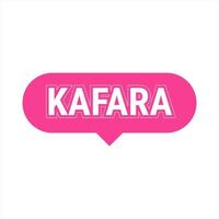 Kafara Pink Vector Callout Banner with Information on Making Up Missed Fast Days