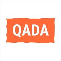 Qada Orange Vector Callout Banner with Information on Making Up Missed Fast Days