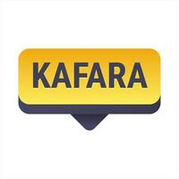 Kafara Yellow Vector Callout Banner with Information on Making Up Missed Fast Days