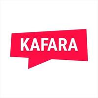 Kafara Red Vector Callout Banner with Information on Making Up Missed Fast Days