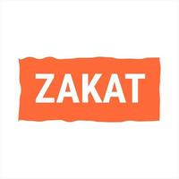 Zakat Explained Orange Vector Callout Banner with Information on Giving to Charity During Ramadan