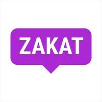 Zakat Explained Purple Vector Callout Banner with Information on Giving to Charity During Ramadan