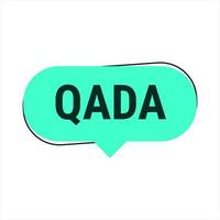 Qada turquoise Vector Callout Banner with Information on Making Up Missed Fast Days