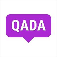 Qada Purple Vector Callout Banner with Information on Making Up Missed Fast Days