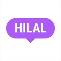 Hilal Sighting Purple Vector Callout Banner with Information on the Crescent Moon