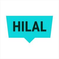 Hilal Sighting Turquoise Vector Callout Banner with Information on the Crescent Moon