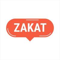 Zakat Explained Red Vector Callout Banner with Information on Giving to Charity During Ramadan