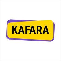 Kafara Yellow Vector Callout Banner with Information on Making Up Missed Fast Days