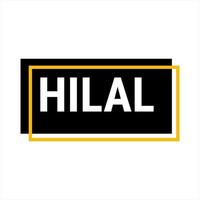 Hilal Sighting Black Vector Callout Banner with Information on the Crescent Moon