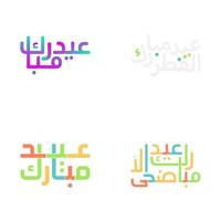 Arabic Calligraphy Eid Mubarak Vector Collection