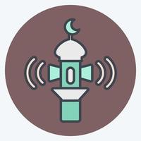 Icon Adhan Call. related to Eid Al Adha symbol. Color Mate Style. simple design editable. simple illustration vector