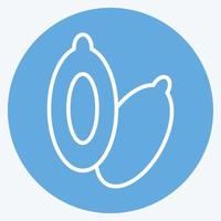 Icon Ootes. related to Eid Al Adha symbol. Blue Eyes Style. simple design editable. simple illustration vector