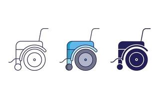 Wheel chair vector icon