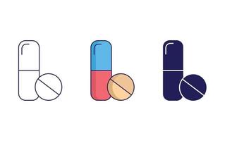 pills vector icon