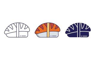 icono de vector de sushi