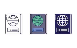 Passport vector icon