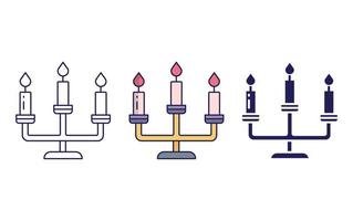 Candles vector icon