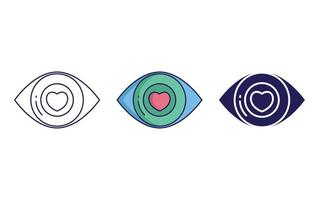 icono de vector de ojo