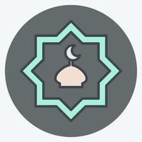 Icon Rub El Harb. related to Eid Al Adha symbol. Color Mate Style. simple design editable. simple illustration vector