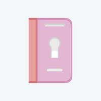 Icon Passport. related to Eid Al Adha symbol. Flat Style. simple design editable. simple illustration vector