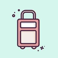 Icon Suitcase. related to Eid Al Adha symbol. MBE Style. simple design editable. simple illustration vector