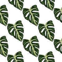 Botanical leaf wallpaper. Tropical pattern, palm leaves floral background. Abstract exotic plant seamless pattern. vector