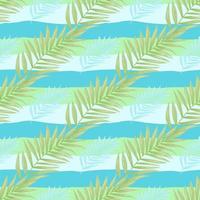 Abstract exotic plant seamless pattern. Tropical palm leaves pattern. Fern leaf wallpaper. Botanical texture. Floral background. vector