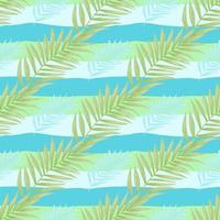 Abstract exotic plant seamless pattern. Tropical palm leaves pattern. Fern leaf wallpaper. Botanical texture. Floral background. vector