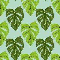 Botanical leaf wallpaper. Tropical pattern, palm leaves floral background. Abstract exotic plant seamless pattern. vector