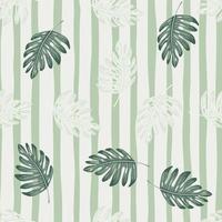 Abstract exotic plant seamless pattern. Botanical leaf wallpaper. Tropical pattern, palm leaves floral background. vector