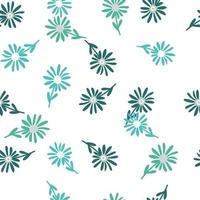Decorative simple chamomile flower seamless pattern. Simple floral endless background. vector