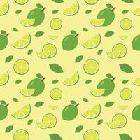 Seamless Pattern of green Lemons, Background, Wrapping paper, wallpaper, packaging, textile prints vector