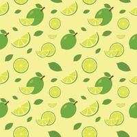 Seamless Pattern of green Lemons, Background, Wrapping paper, wallpaper, packaging, textile prints vector