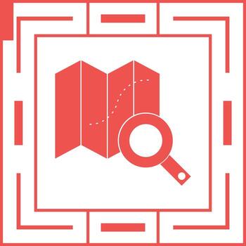 encontrar icono de vector de dirección