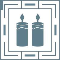 Two Candles Vector Icon