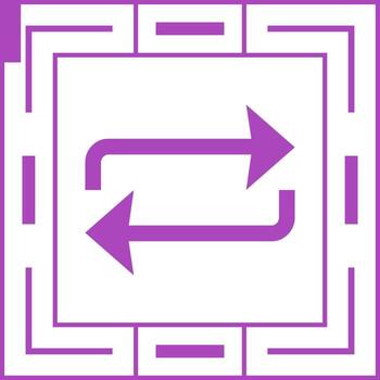 repetir icono vectorial vector