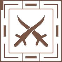 icono de vector de lucha de espada
